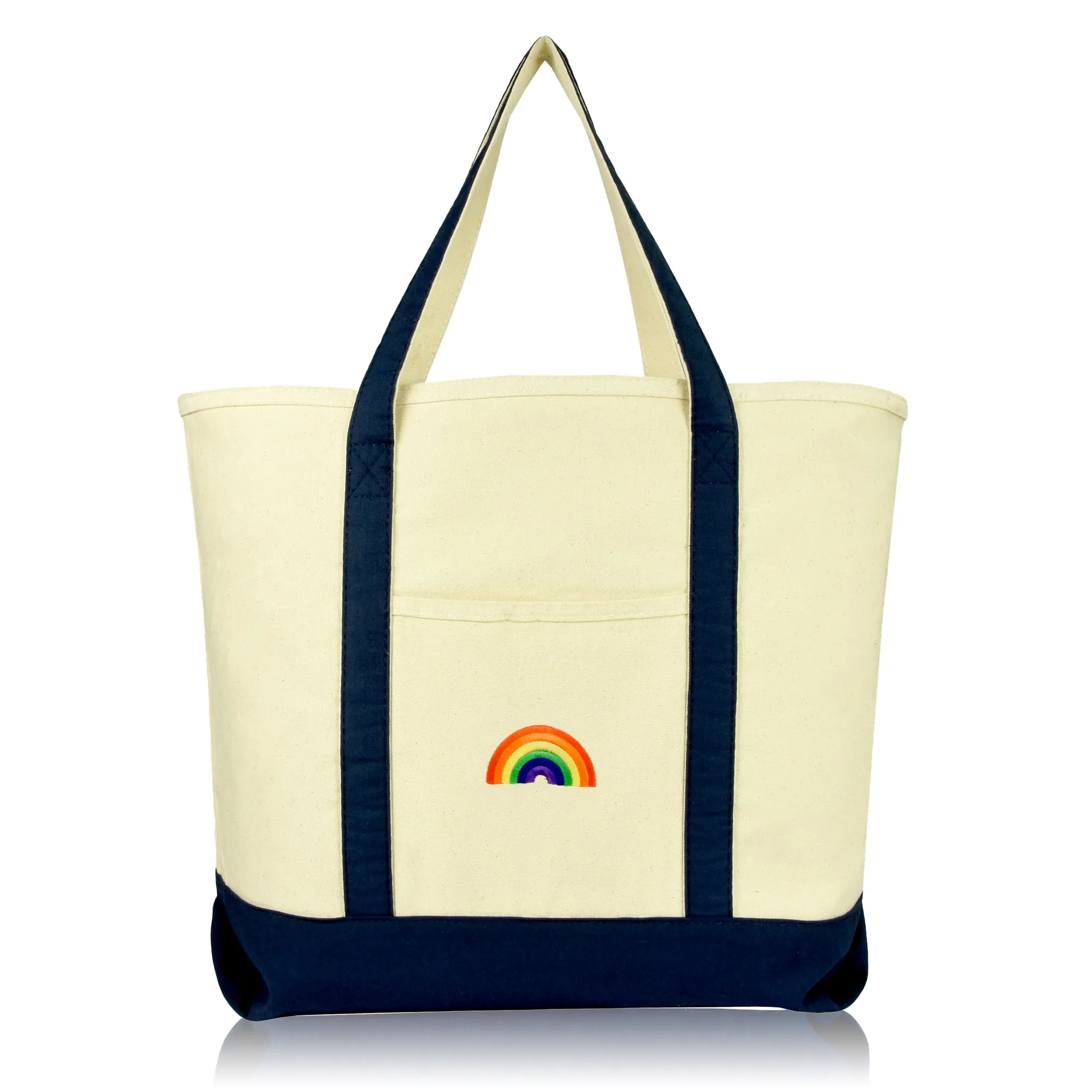 Dalix Rainbow Tote Bag