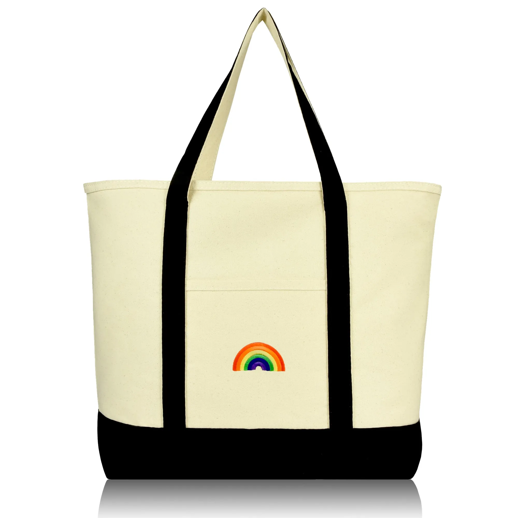 Dalix Rainbow Tote Bag