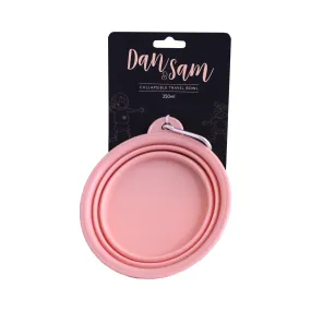 Dan & Sam - Collapsible Travel Bowl Blush (Small)