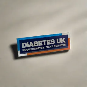 Dark Blue Diabetes UK Lapel Badge