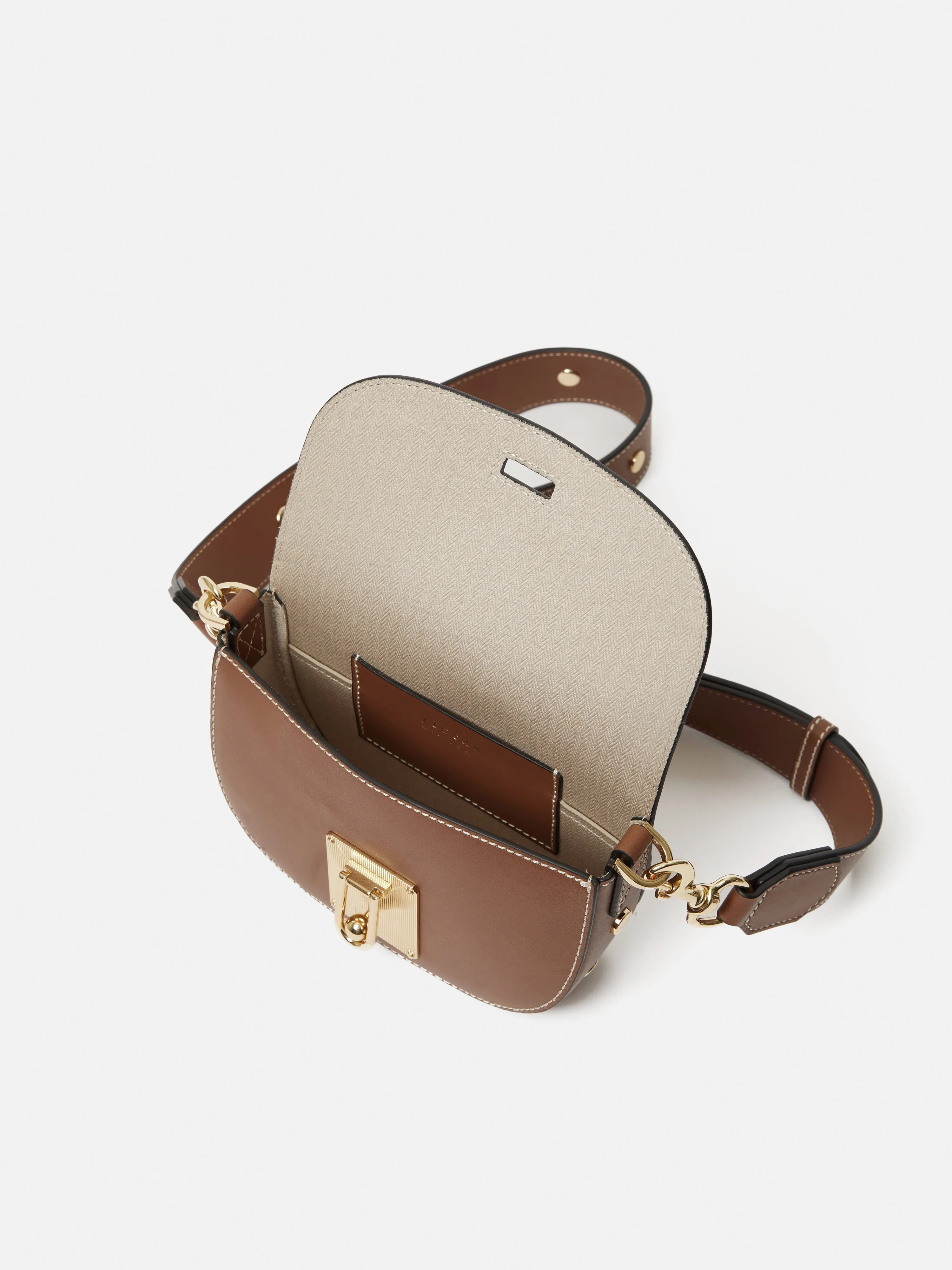 Denbigh Studded Leather Bag | Tan