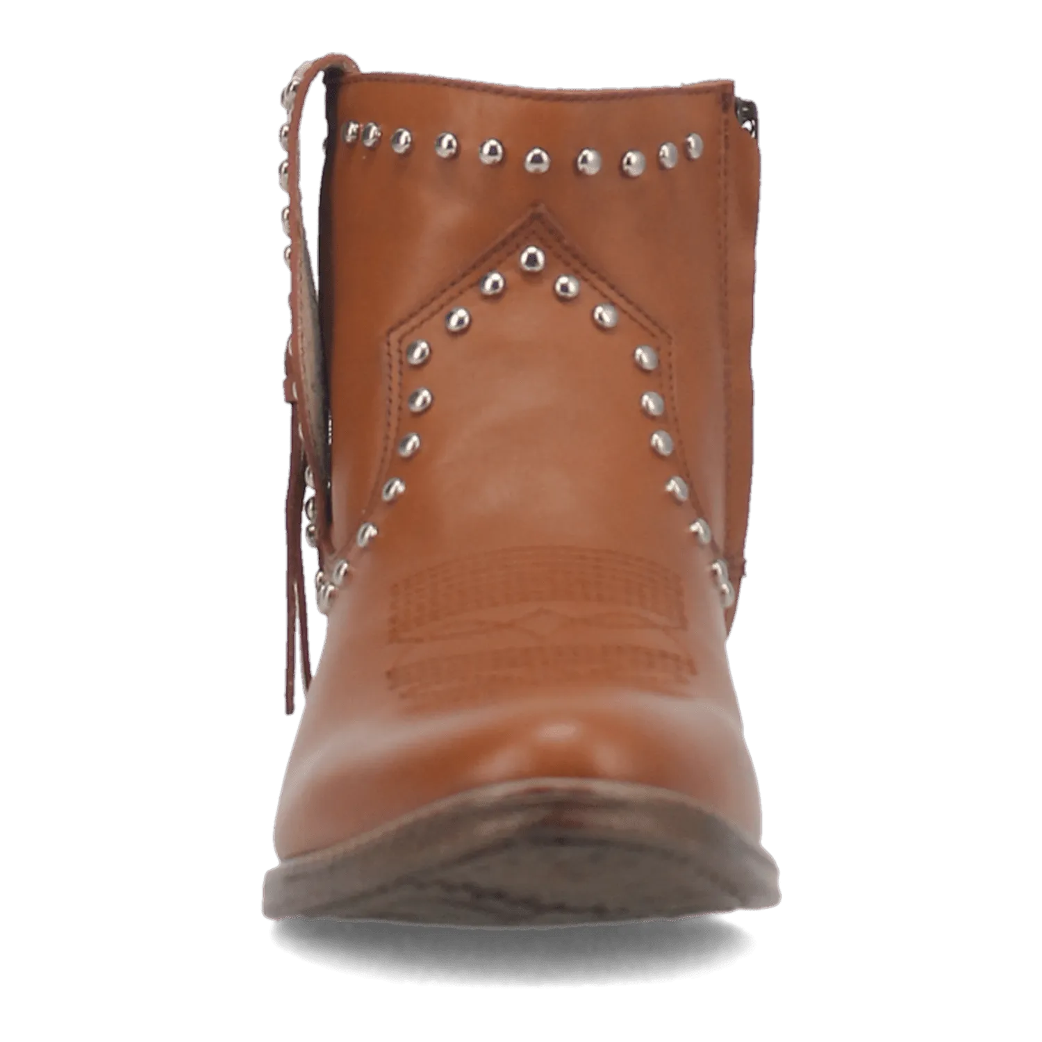 DESTRY LEATHER STUDDED BOOTIE