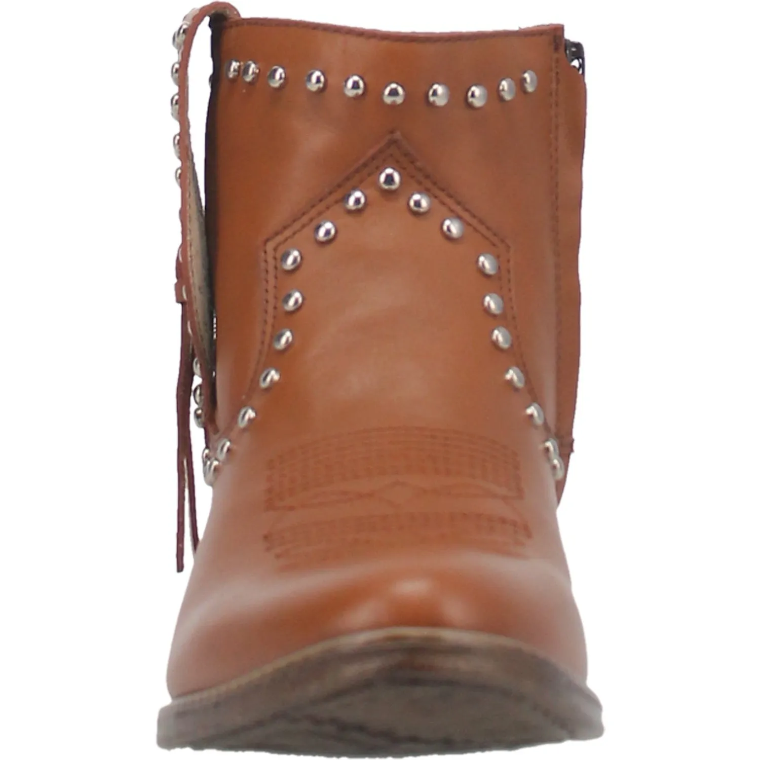 DESTRY LEATHER STUDDED BOOTIE