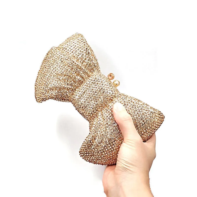 Diamonds Luxury Bow Knot Crystal Purses Specialty Item