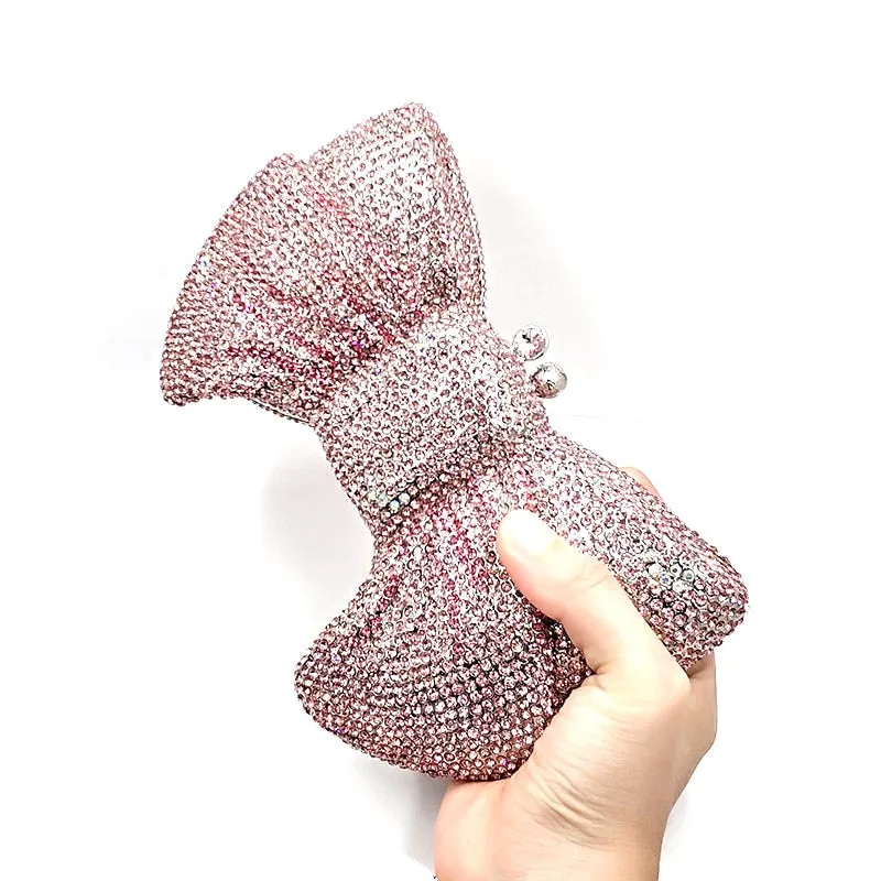 Diamonds Luxury Bow Knot Crystal Purses Specialty Item