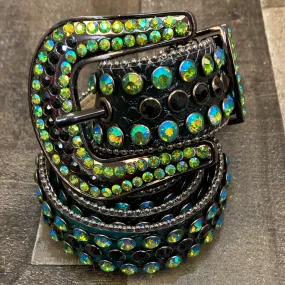 Dna Premium Wear- studded belt (black/green)