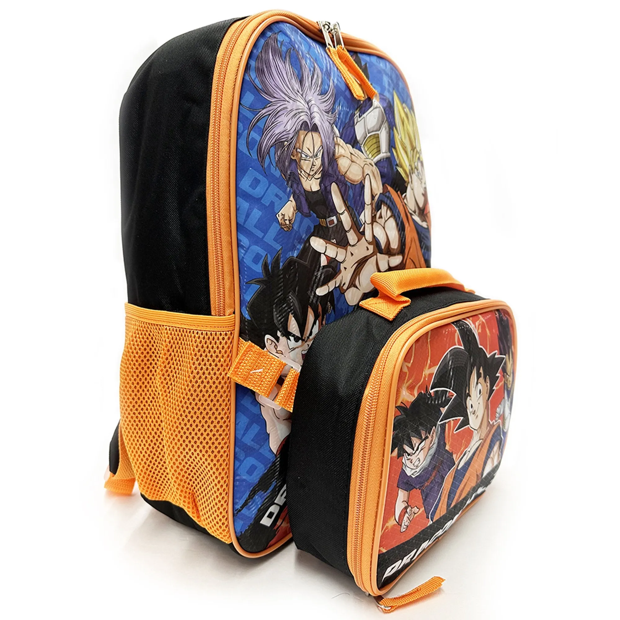 Dragon Ball Z Backpack Large 16 inch with Lunch Bag