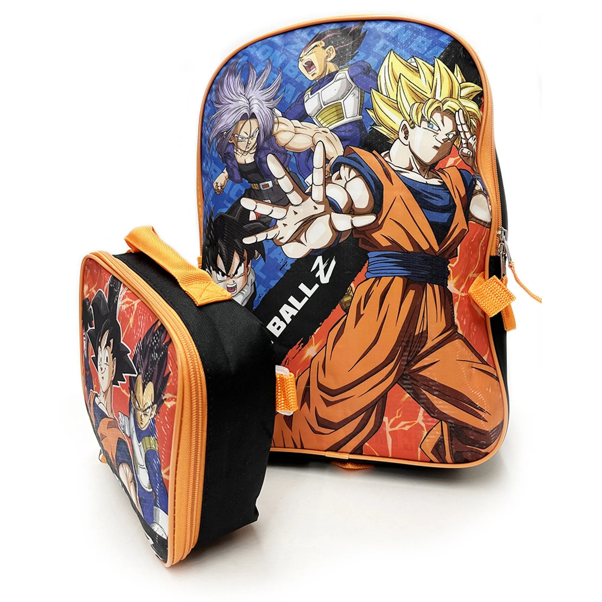 Dragon Ball Z Backpack Large 16 inch with Lunch Bag