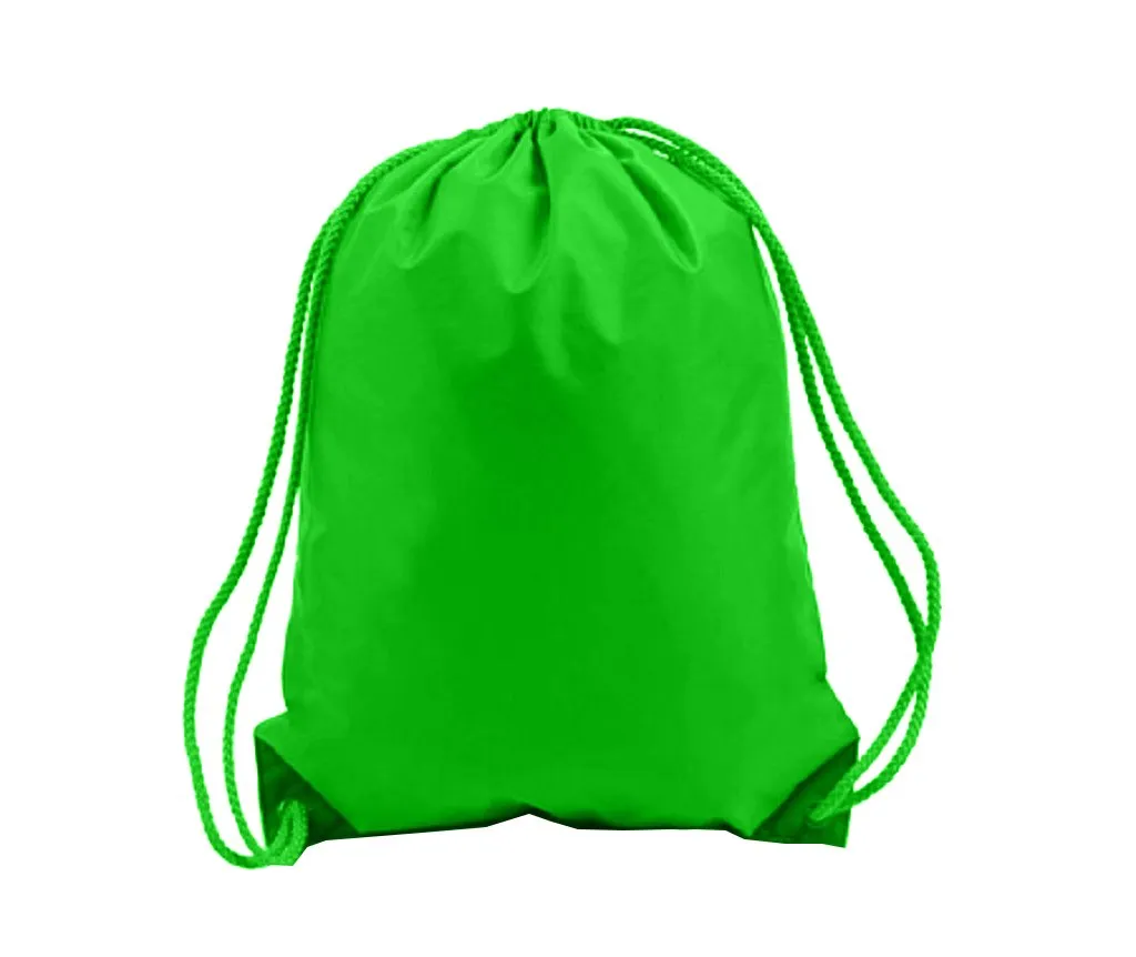 Drawstring Backpacks Sport Cinch Bags - MEDIUM - POL10