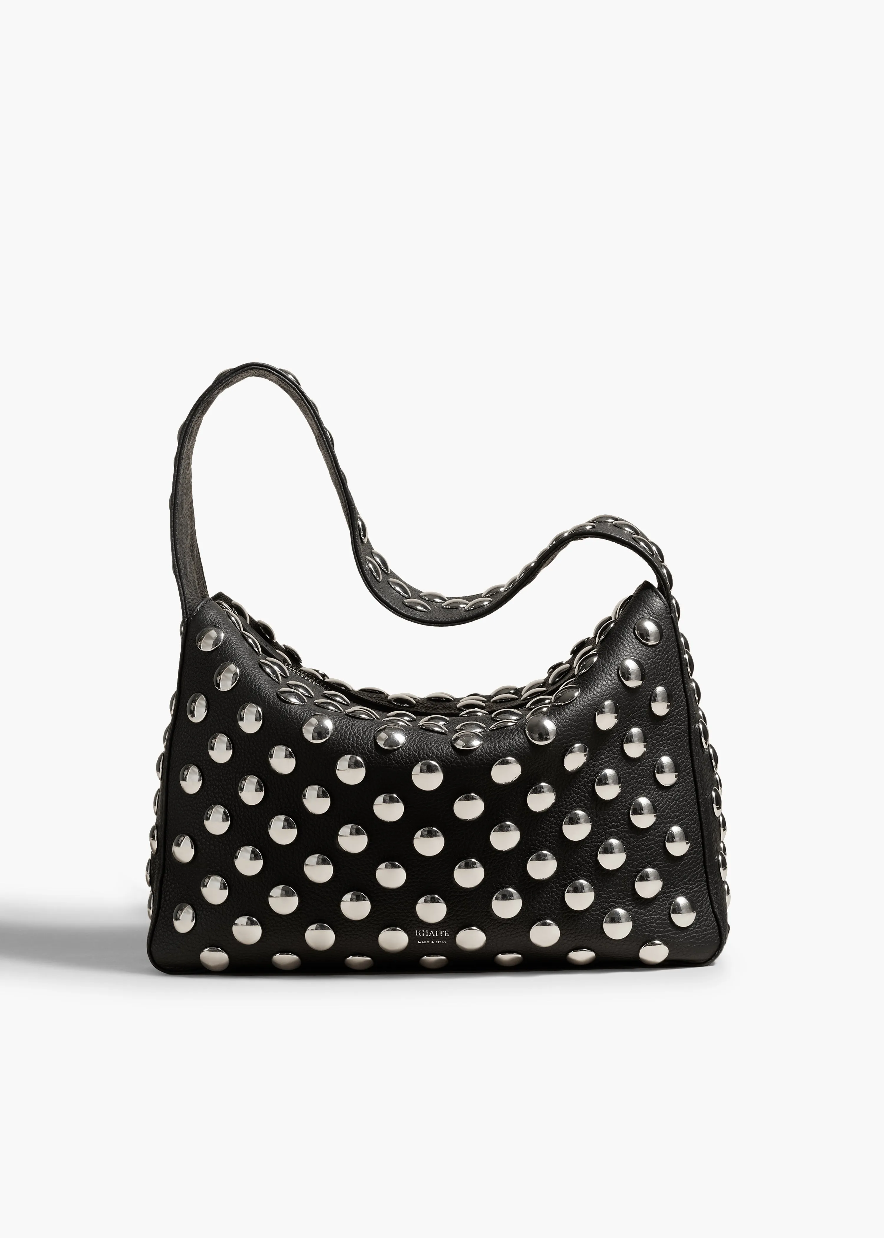 Elena Bag in Black Leather with Studs