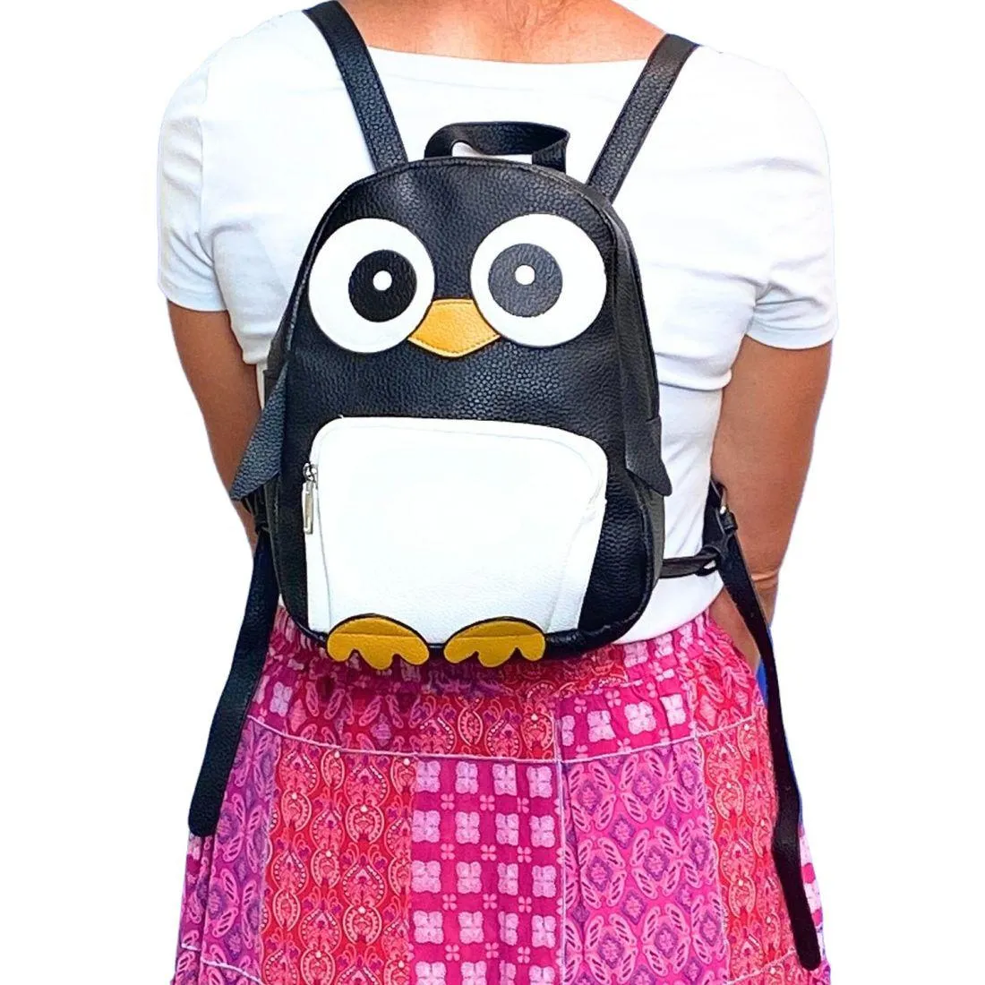 Empire Cove Wide Eyed Penguin Mini Backpack School Book Bags Cute Animals Girls