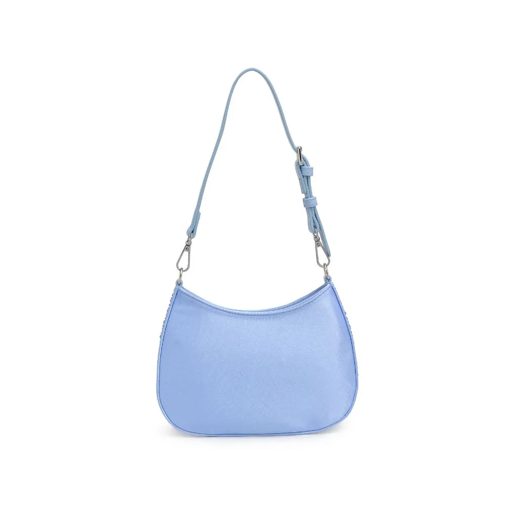 Fantasia Rhinestone Shoulder Bag - Blue