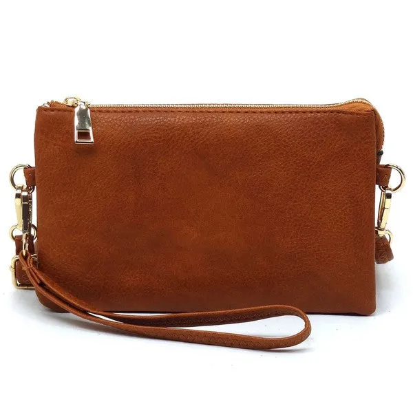 Fashion Crossbody Bag Clutch Wristlet available in 10 colors