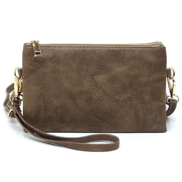 Fashion Crossbody Bag Clutch Wristlet available in 10 colors