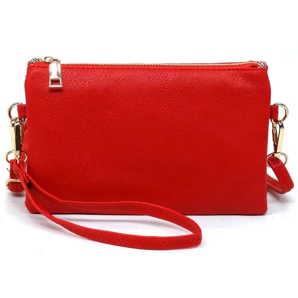 Fashion Crossbody Bag Clutch Wristlet available in 10 colors