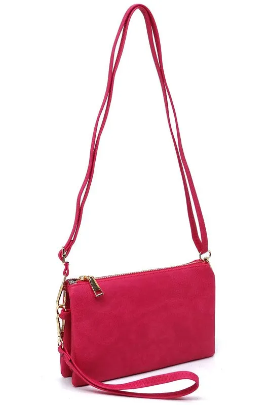 Fashion Crossbody Bag Clutch Wristlet available in 10 colors