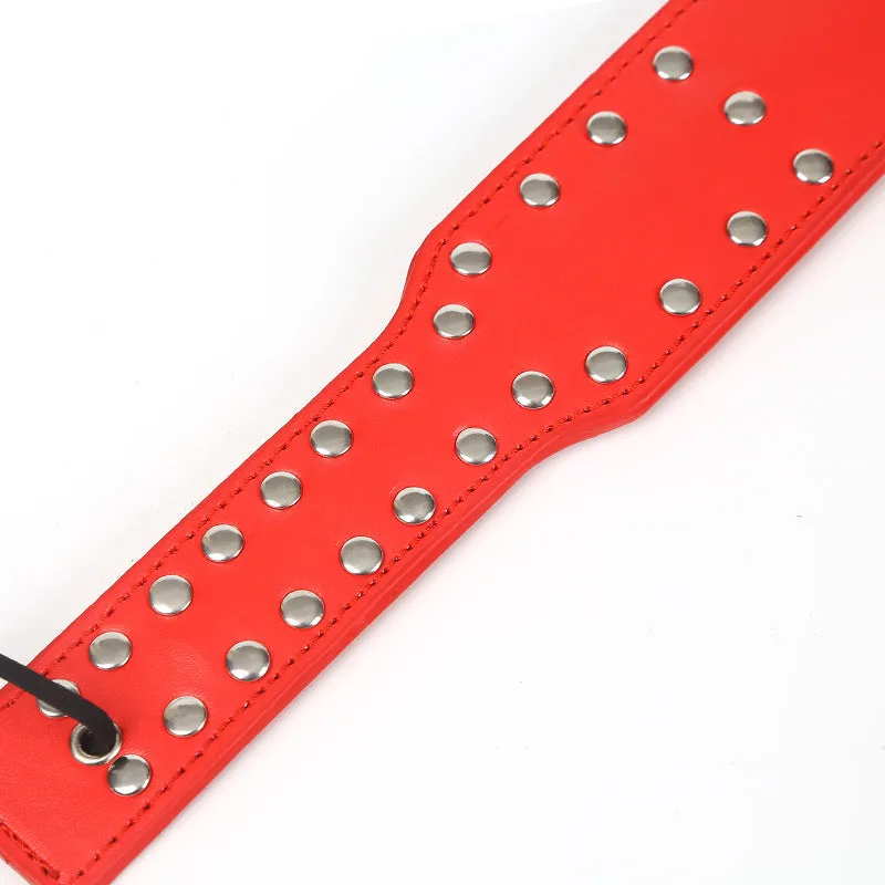 Faux Leather Studded Paddle