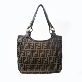 Fendi Brown Zucca Shoulder Bag