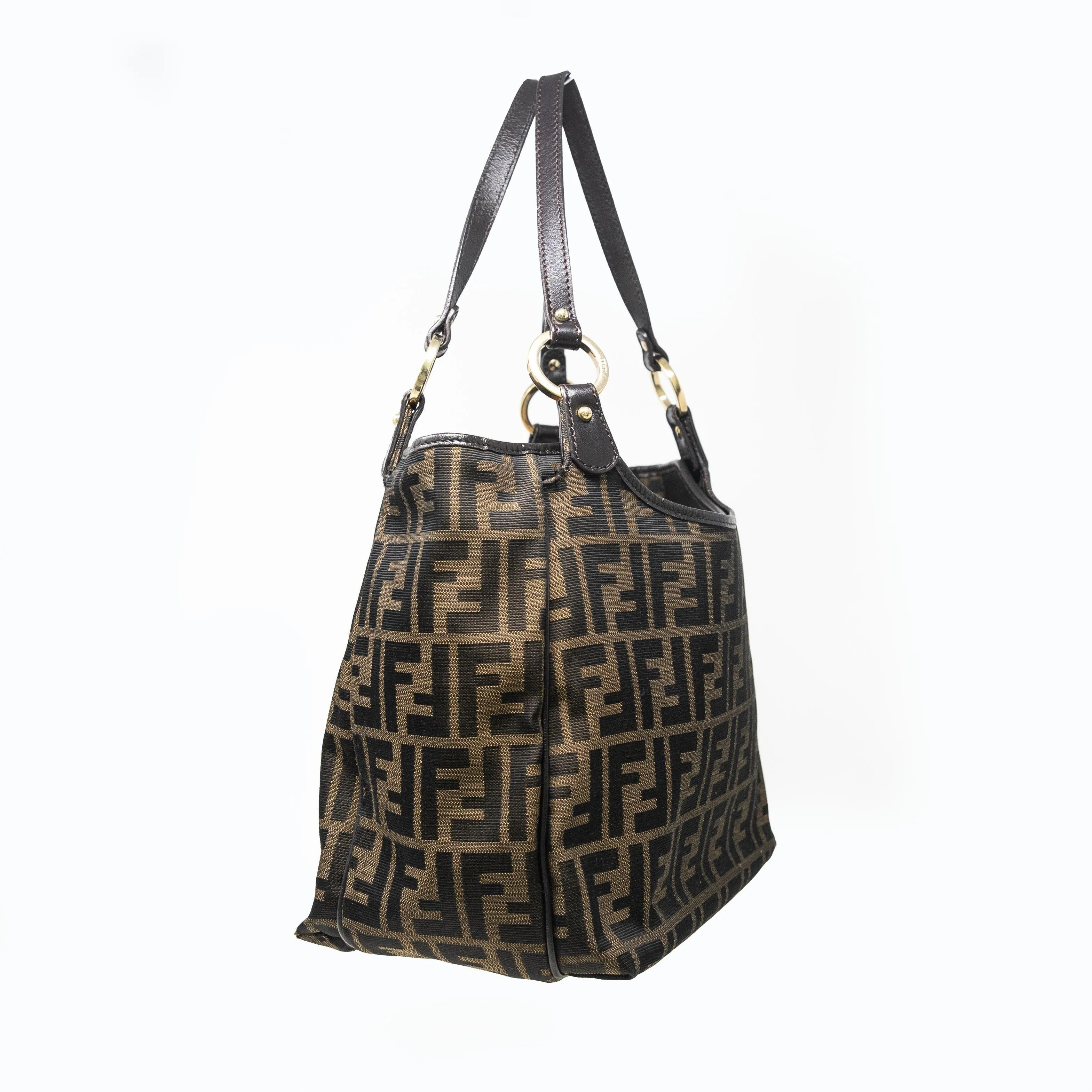 Fendi Brown Zucca Shoulder Bag