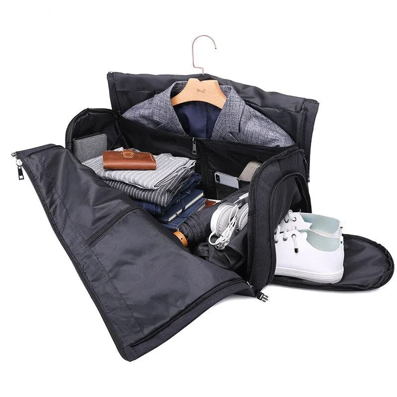 Folding Travel Bag with Suit Storage