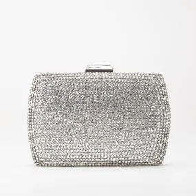 Francisca - Silver Glitter Clutch