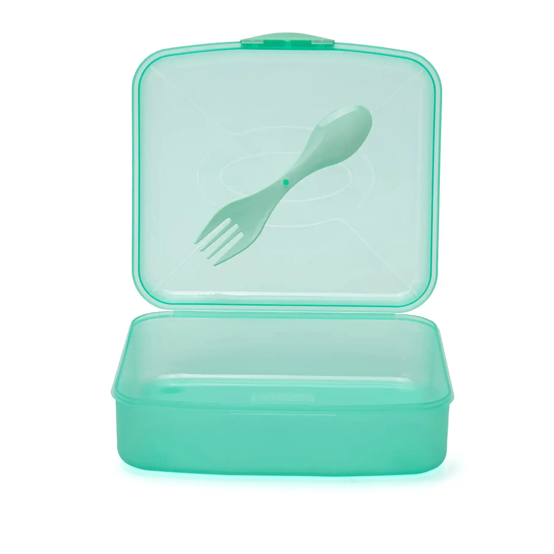 Frosted Lunch Box 2L (with Fork & Spoon)