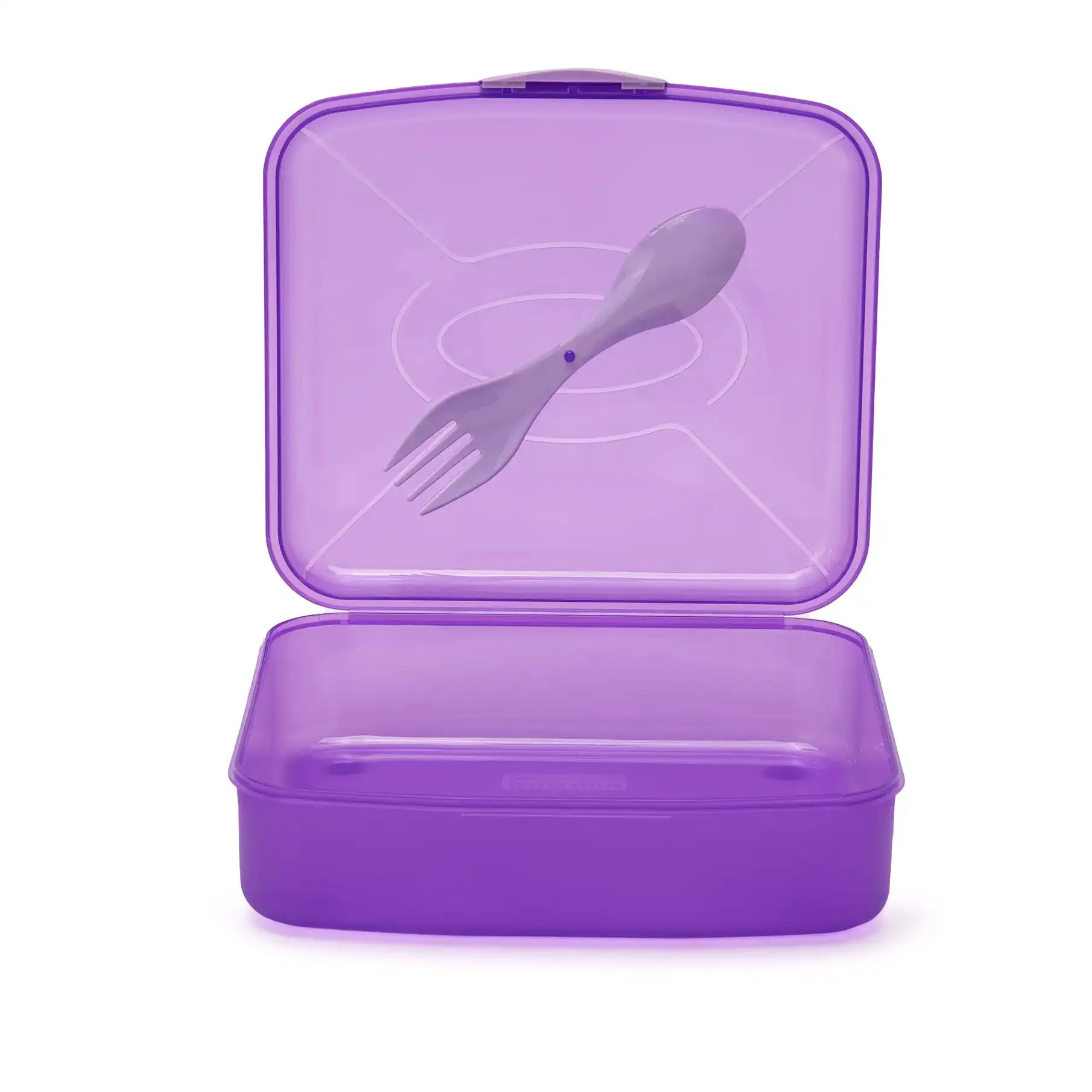 Frosted Lunch Box 2L (with Fork & Spoon)