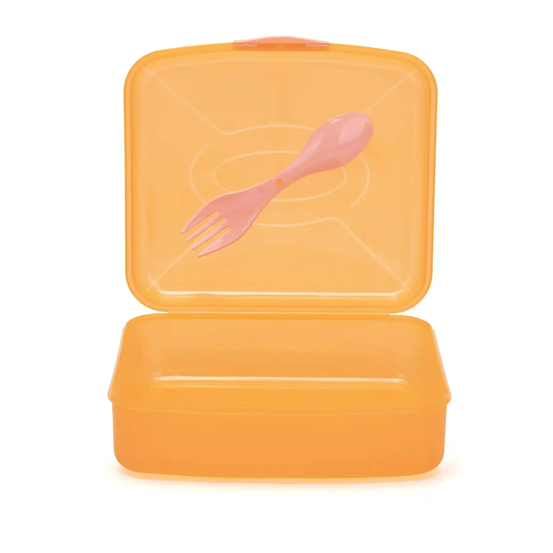 Frosted Lunch Box 2L (with Fork & Spoon)