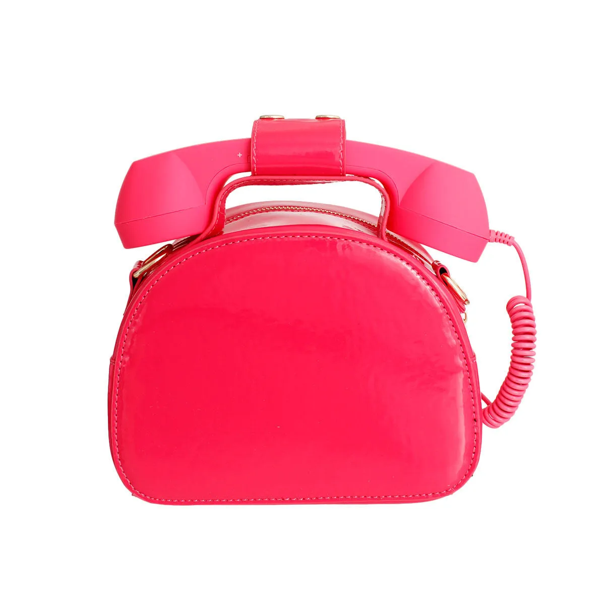 Fuchsia Rotary Phone AUX Bag