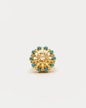 FV Vintage Coral Ring Blue