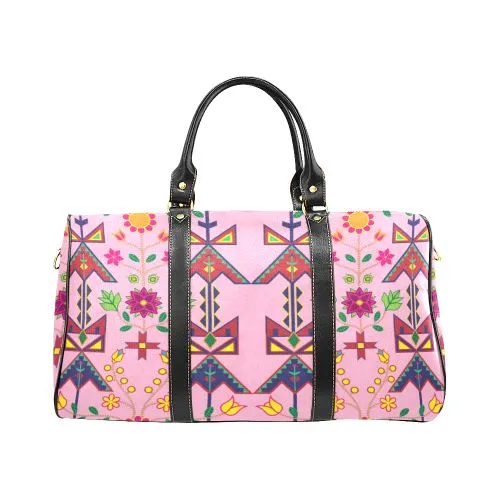 Geometric Floral Spring-Sunset Waterproof Travel Bag