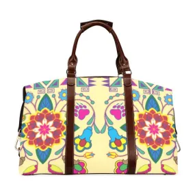 Geometric Floral Winter-Vanilla Classic Travel Bag