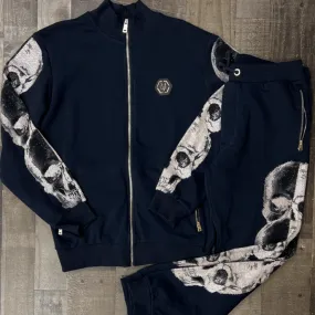 George V- studded skull tracksuit