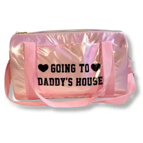 Going To Daddy's House Kinky Pink Duffel Bag