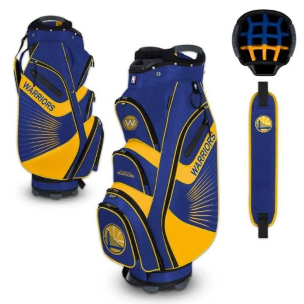 Golden State Warriors WinCraft "The Bucket II" 14-Way Cooler Cart Golf Bag