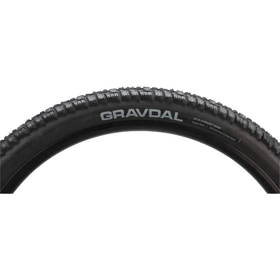 Gravdal 26 x 2.0" Studded Bike Tire: 33tpi Wire, 216 Steel-Carbide Studs