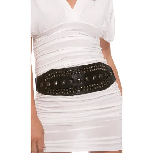 Gunmetal Studded Clubwear Belt