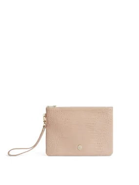 Highbury Clutch - Blush Croc