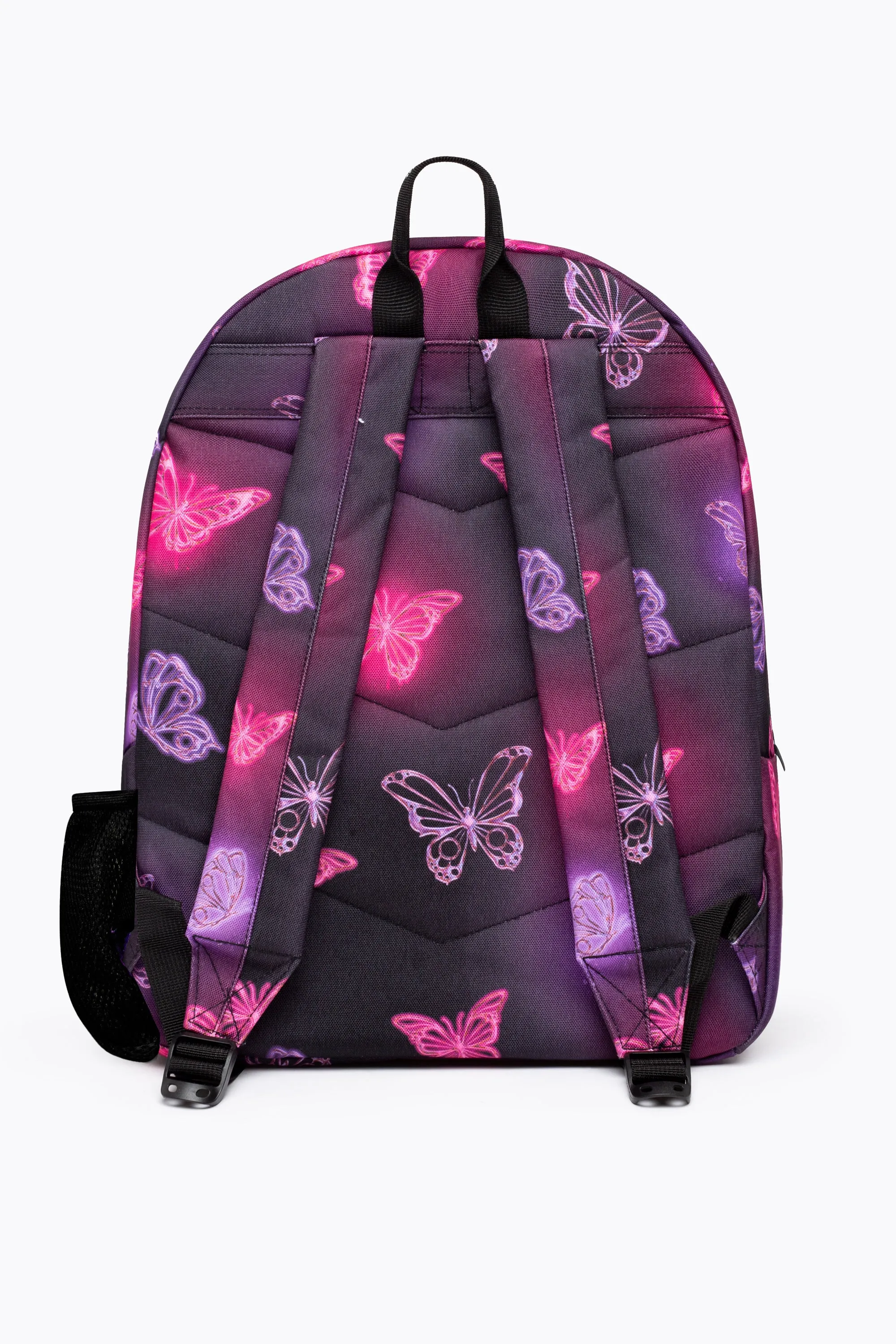 Hype Girls Iconic Pink/Purple Chrome Glow Butterfly Backpack