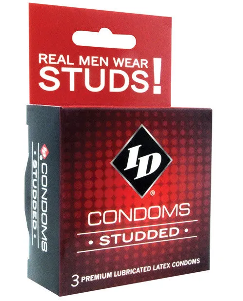 Id Studded Condoms - Box Of 3