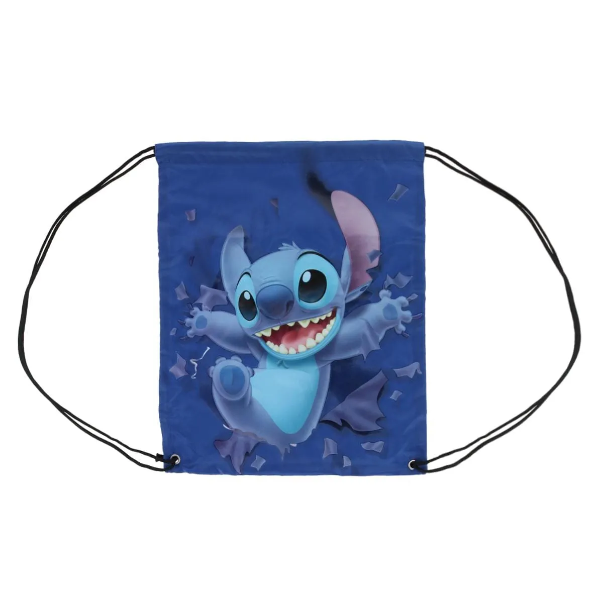 Jerry Leigh Disney Stitch Breaking Free Drawstring Backpack Bag