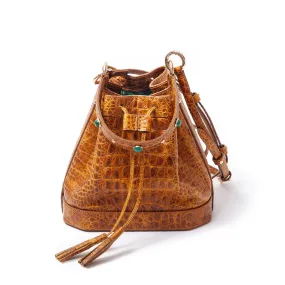 Jeweled Bucket Bag Honey