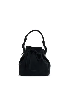 Kacey petite bucket bag Calf suede Dark blue