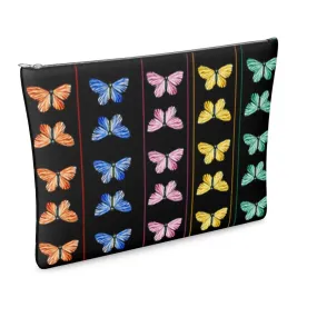 Kaleidoscope of Butterflies Leather Clutch