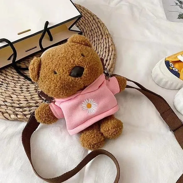 Kawaii Brown Bear Plush Bag - Kawaii Bag