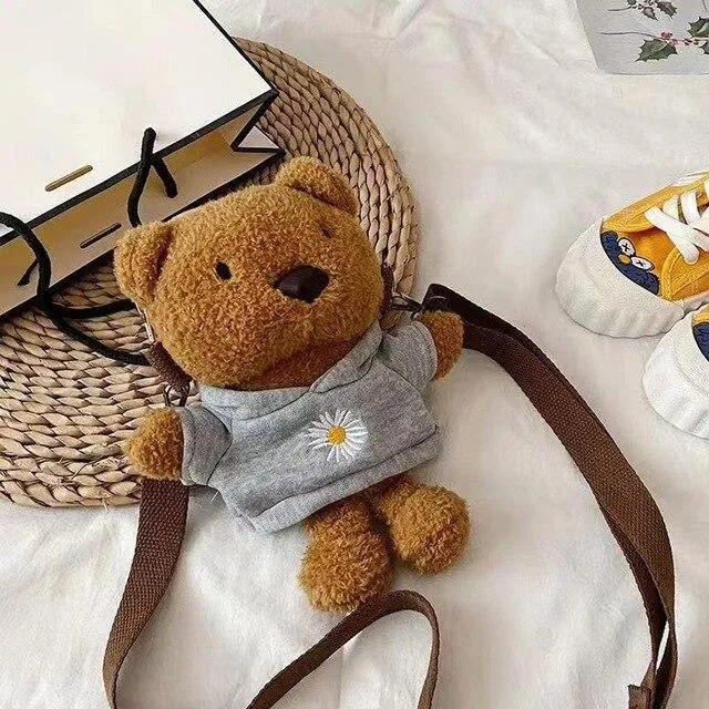 Kawaii Brown Bear Plush Bag - Kawaii Bag