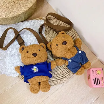 Kawaii Brown Bear Plush Bag - Kawaii Bag