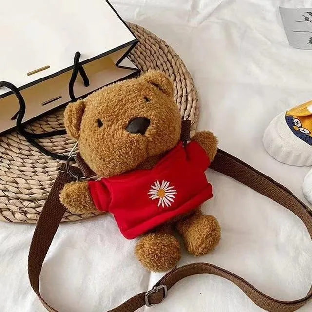 Kawaii Brown Bear Plush Bag - Kawaii Bag