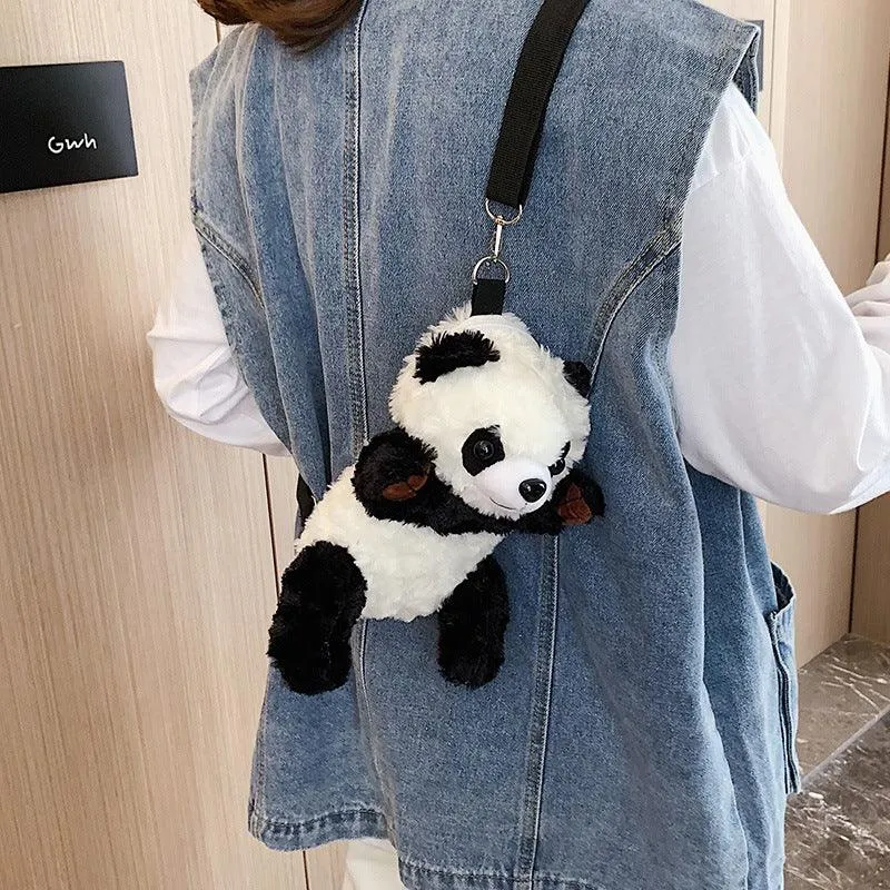 Kawaii Panda Plush Shoulder Bag - Kawaii Bag