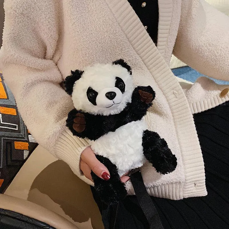 Kawaii Panda Plush Shoulder Bag - Kawaii Bag